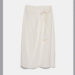 NWT Zara RUSTIC TIED PAREO SKIRT